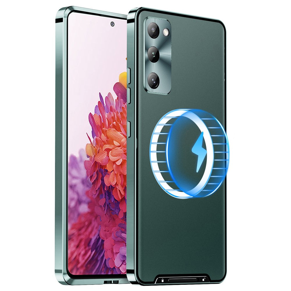 Galaxy S20 FE 5G / S20 FE / S20 FE 2022 / S20 Lite magnetische Hülle mit Metallkante & Kameraschutz