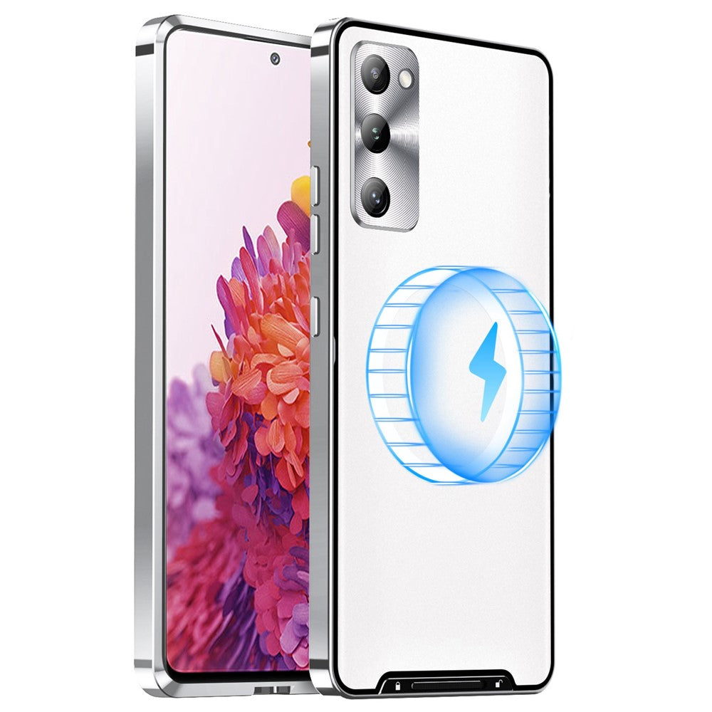 Galaxy S20 FE 5G / S20 FE / S20 FE 2022 / S20 Lite magnetische Hülle mit Metallkante & Kameraschutz