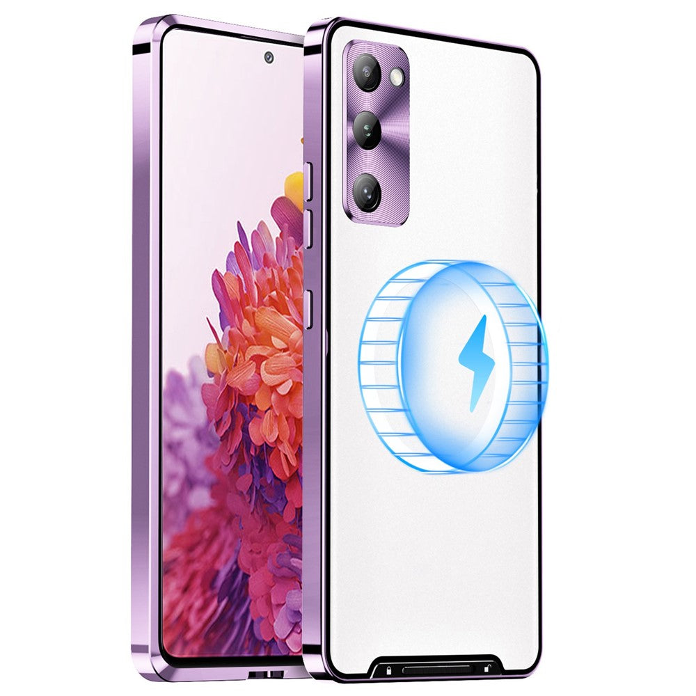 Galaxy S20 FE 5G / S20 FE / S20 FE 2022 / S20 Lite magnetische Hülle mit Metallkante & Kameraschutz