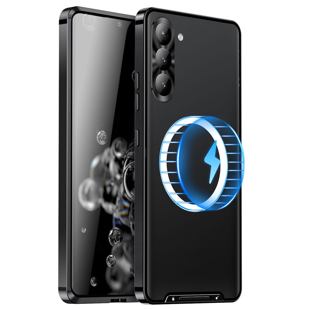 Galaxy S23 Plus magnetische Hülle mit Metallkante & Kameraschutz