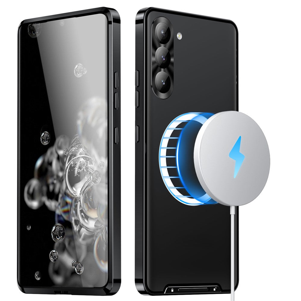 Galaxy S23 magnetische Hülle mit Metallkante & Kameraschutz