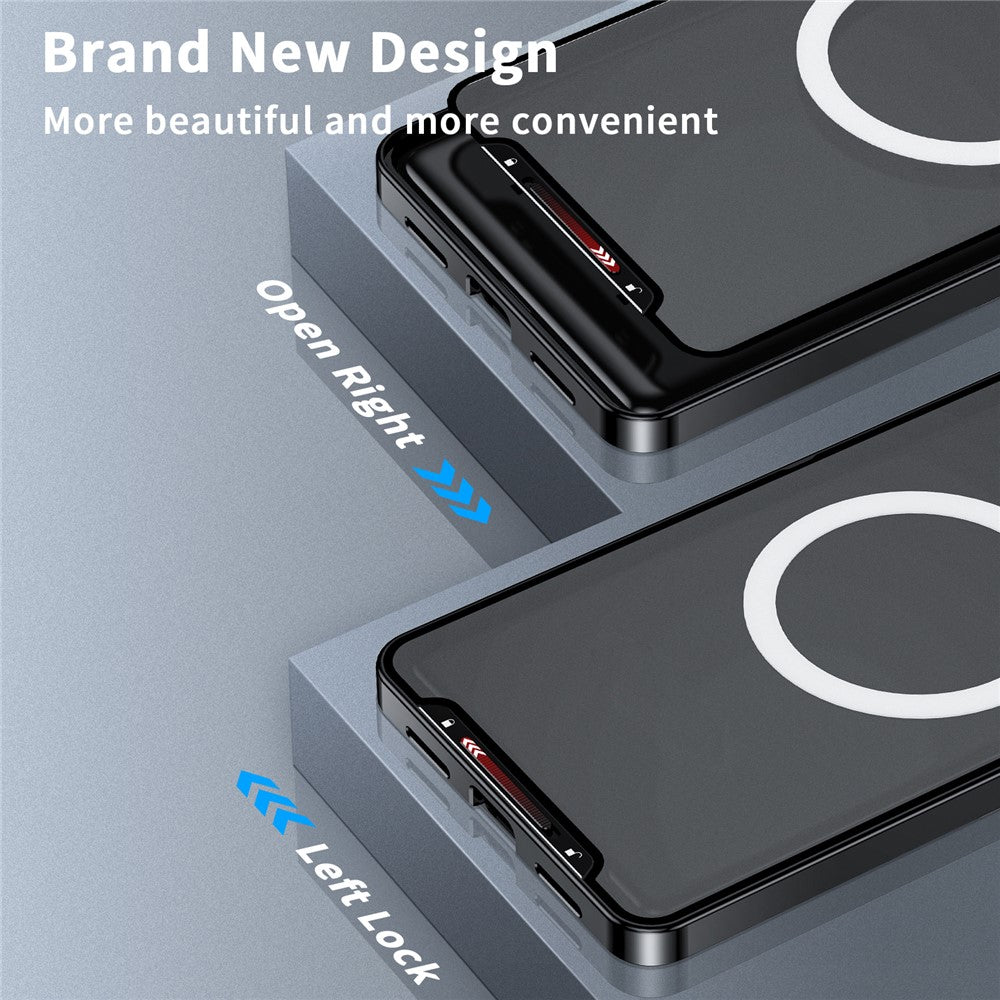 Galaxy S23 magnetische Hülle mit Metallkante & Kameraschutz
