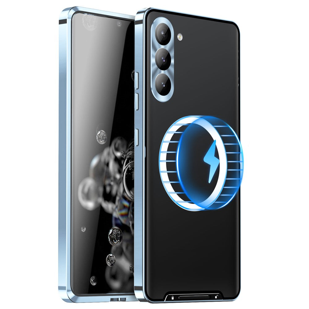 Galaxy S23 magnetische Hülle mit Metallkante & Kameraschutz