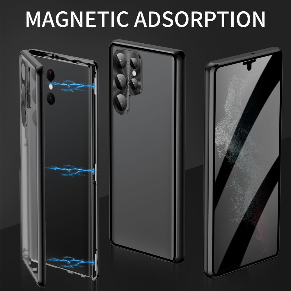 Galaxy S23 Ultra Anti-Spy-Hülle mit gehärtetem Glas