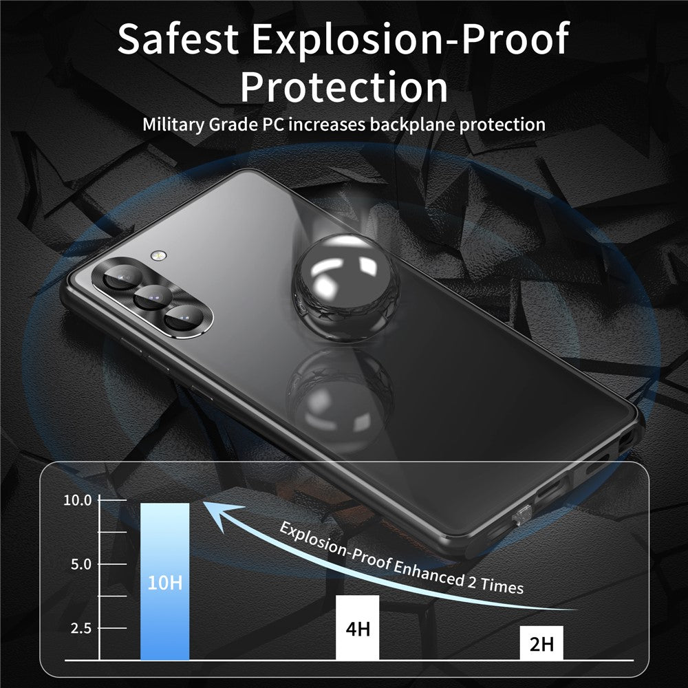 Galaxy S23 Plus Anti-Spy-Hülle mit gehärtetem Glas