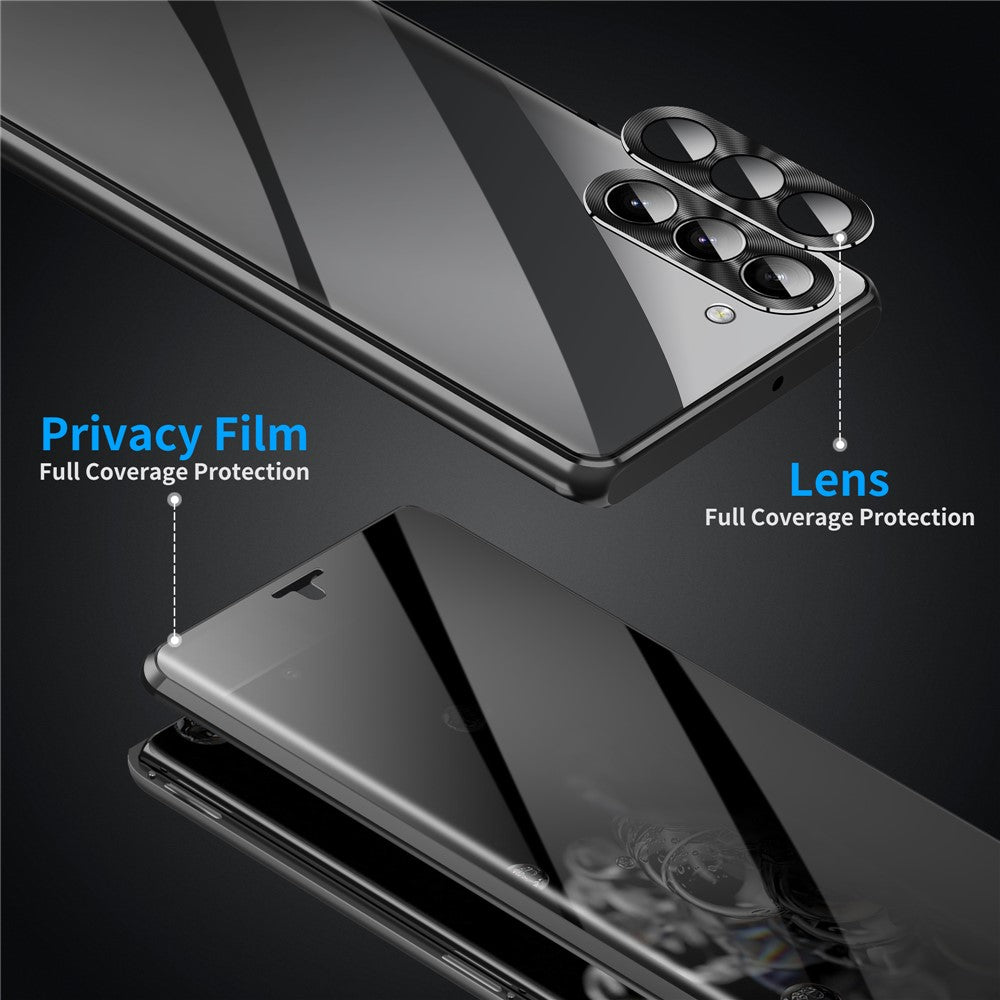 Galaxy S23 Plus Anti-Spy-Hülle mit gehärtetem Glas