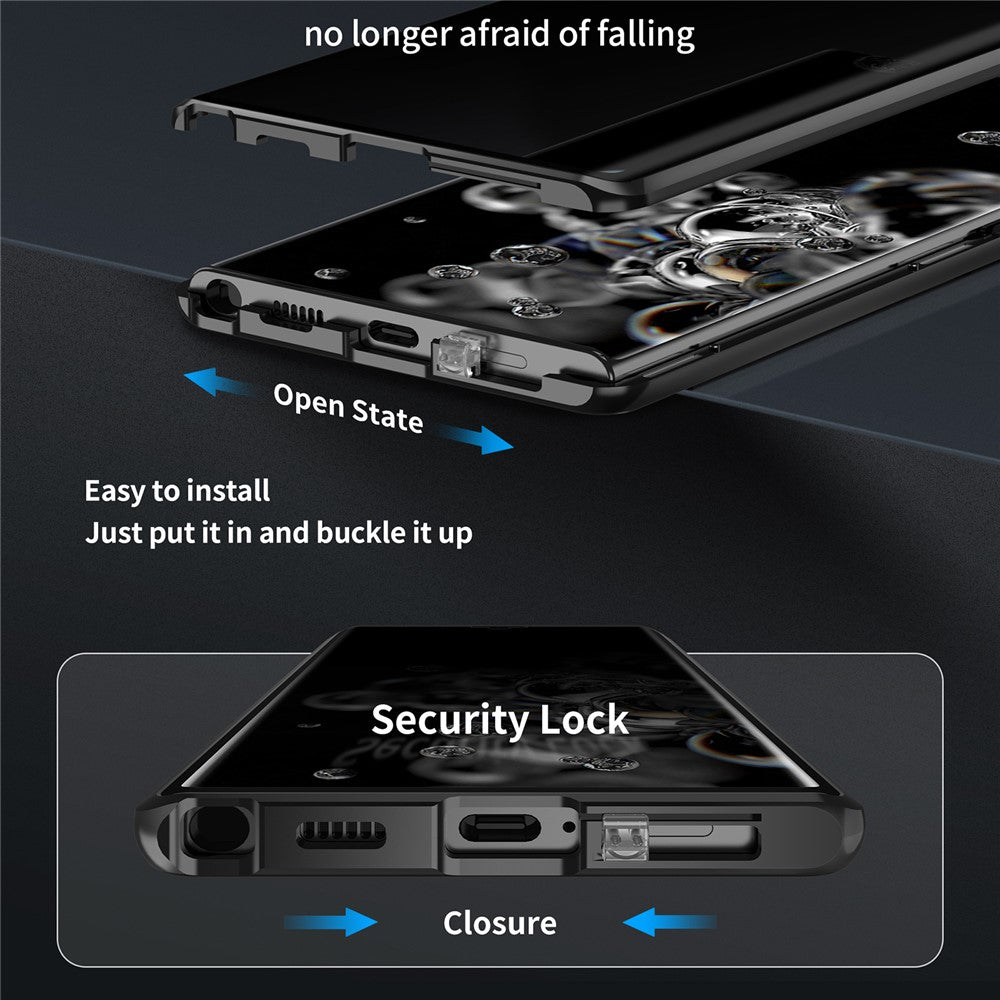 Galaxy S23 Plus Anti-Spy-Hülle mit gehärtetem Glas