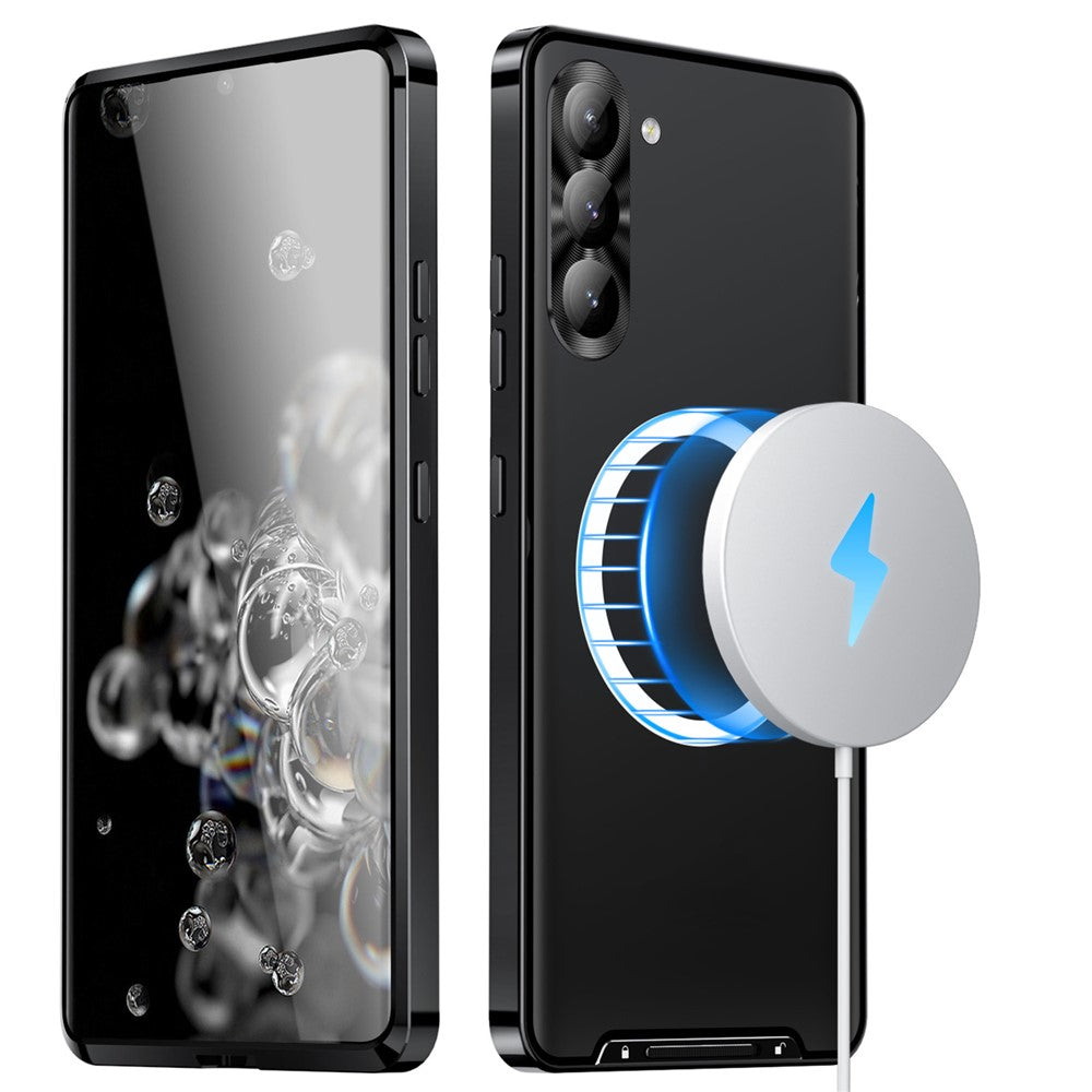Galaxy S23 FE magnetische Hülle mit Metallkante & Kameraschutz