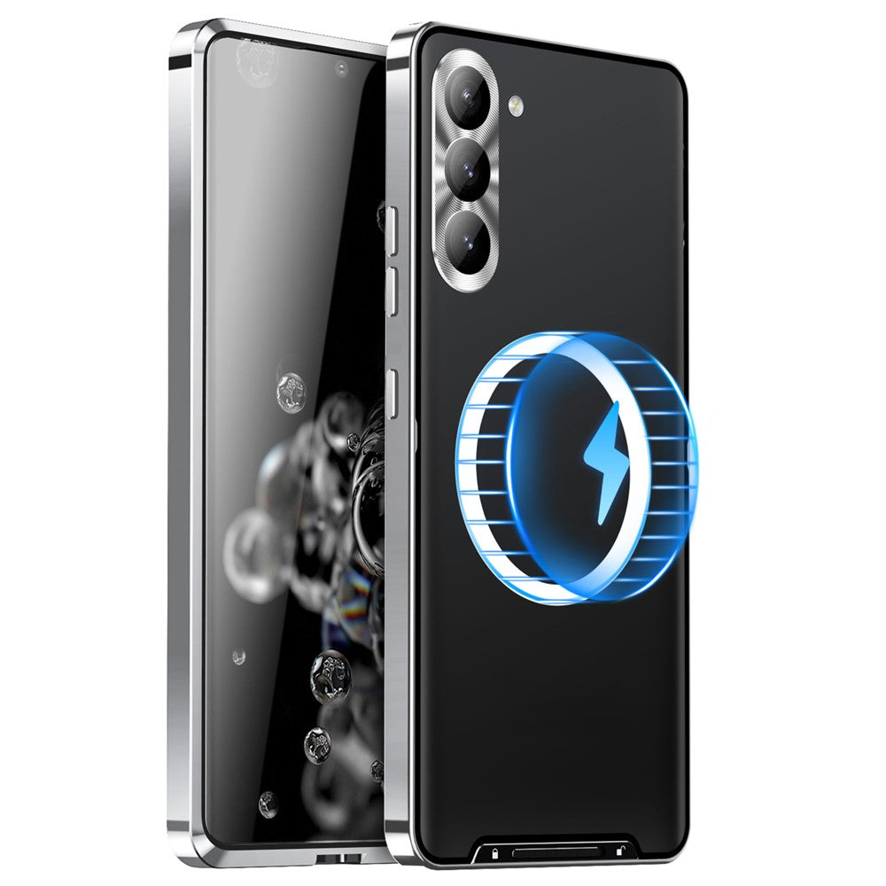 Galaxy S23 FE magnetische Hülle mit Metallkante & Kameraschutz