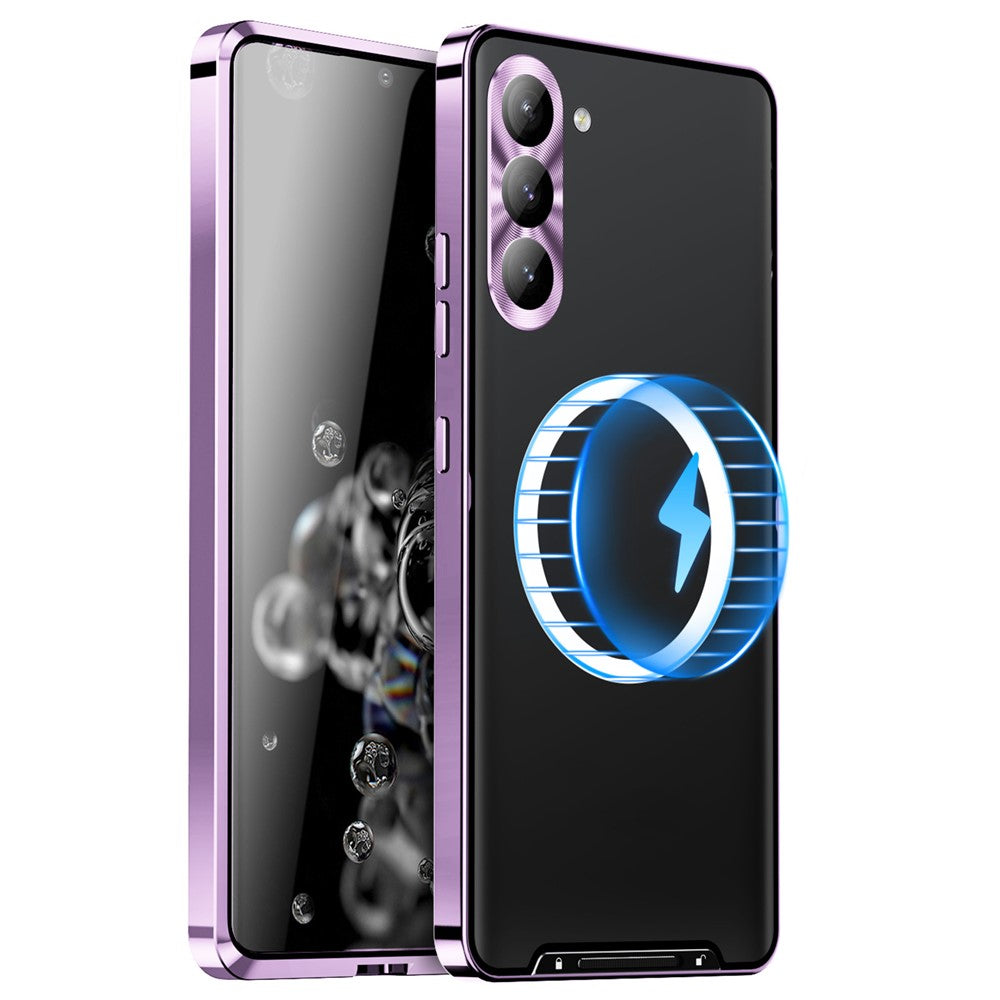 Galaxy S23 FE magnetische Hülle mit Metallkante & Kameraschutz