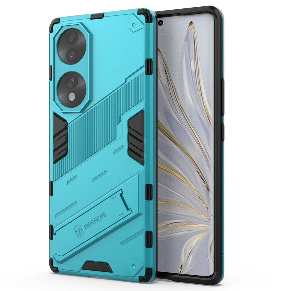 For Honor 70 5G TPU+PC Shock Absorption Cover Kickstand Phone Case Protector