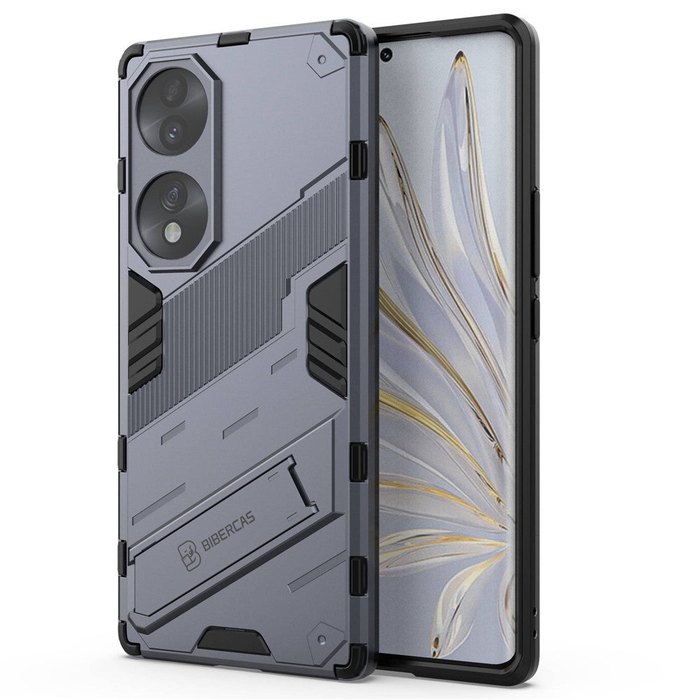 For Honor 70 5G TPU+PC Shock Absorption Cover Kickstand Phone Case Protector