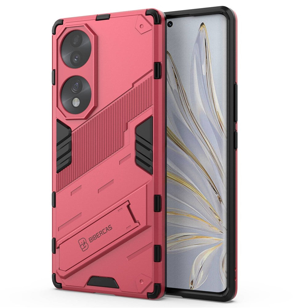 For Honor 70 5G TPU+PC Shock Absorption Cover Kickstand Phone Case Protector