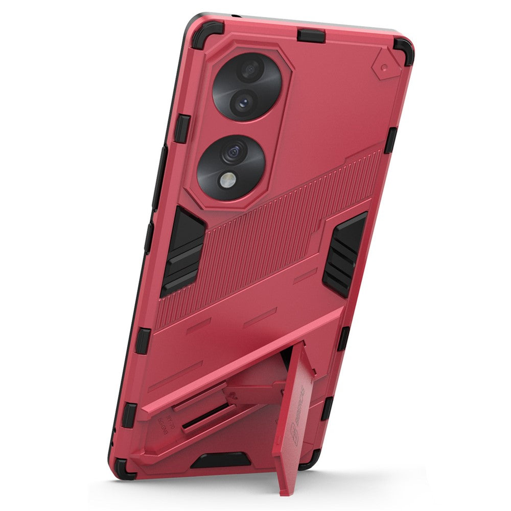For Honor 70 5G TPU+PC Shock Absorption Cover Kickstand Phone Case Protector