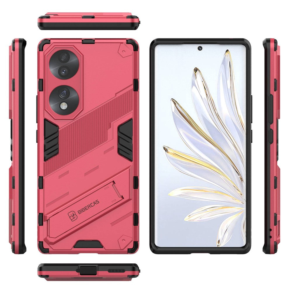 For Honor 70 5G TPU+PC Shock Absorption Cover Kickstand Phone Case Protector