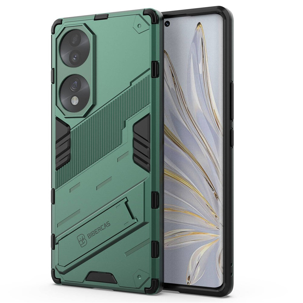 For Honor 70 5G TPU+PC Shock Absorption Cover Kickstand Phone Case Protector