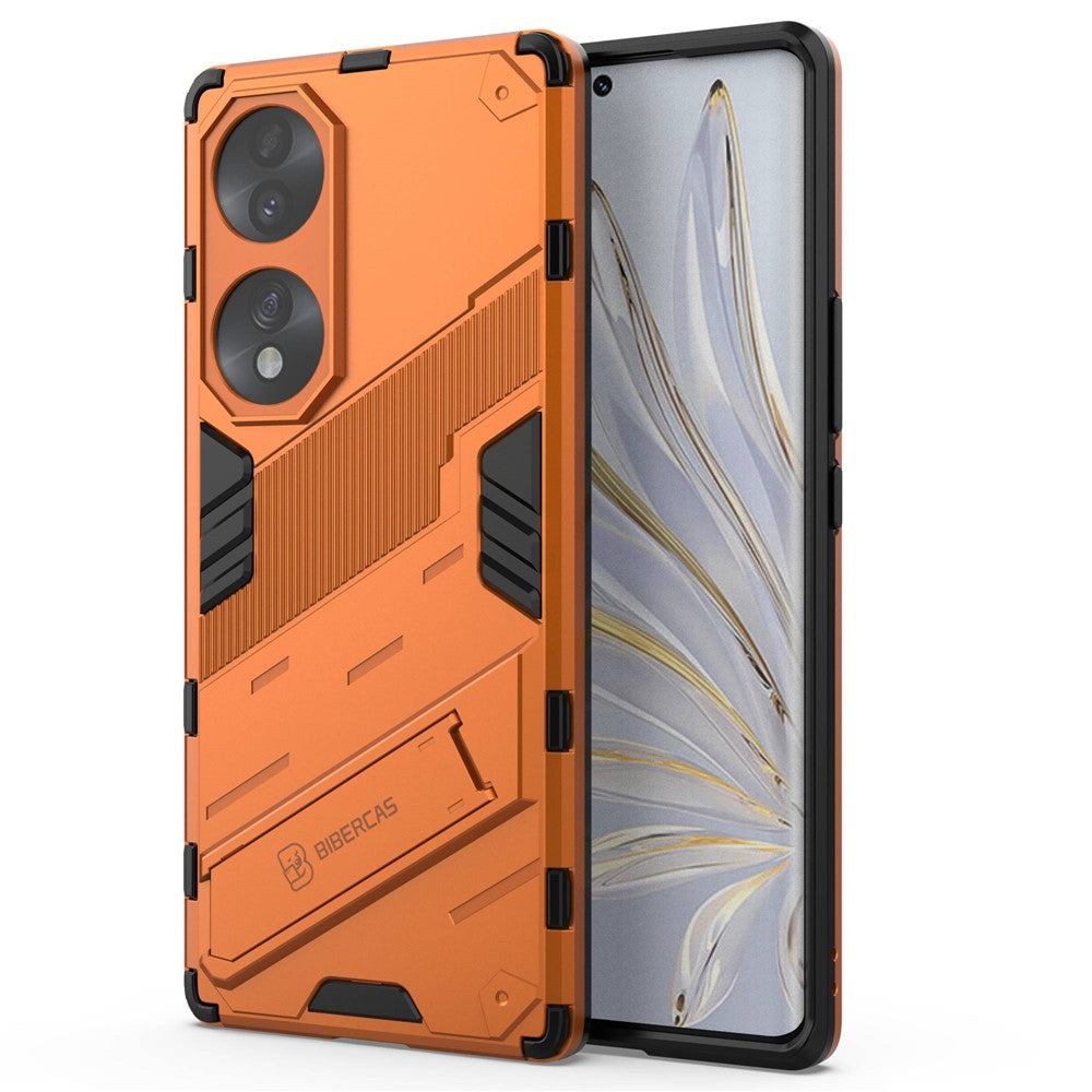 For Honor 70 5G TPU+PC Shock Absorption Cover Kickstand Phone Case Protector