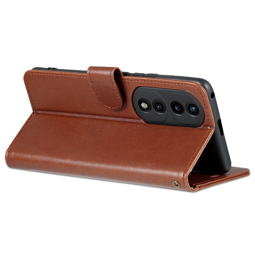 AZNS For Honor 70 5G Anti-scratch Textured PU Leather Wallet Case Anti-drop Magnetic Folio Shockproof Phone Cover Stand Card Holder