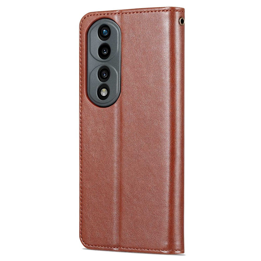 AZNS For Honor 70 5G Anti-scratch Textured PU Leather Wallet Case Anti-drop Magnetic Folio Shockproof Phone Cover Stand Card Holder