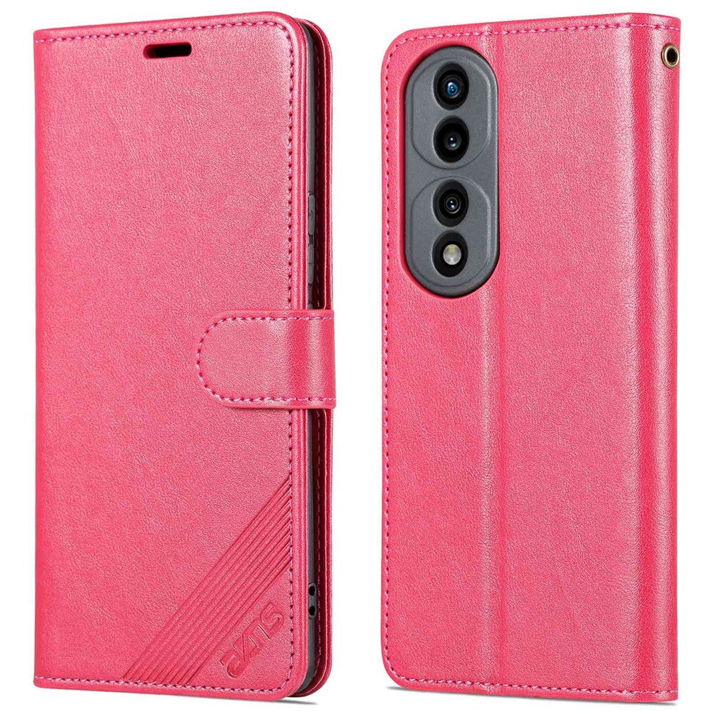 AZNS For Honor 70 5G Anti-scratch Textured PU Leather Wallet Case Anti-drop Magnetic Folio Shockproof Phone Cover Stand Card Holder