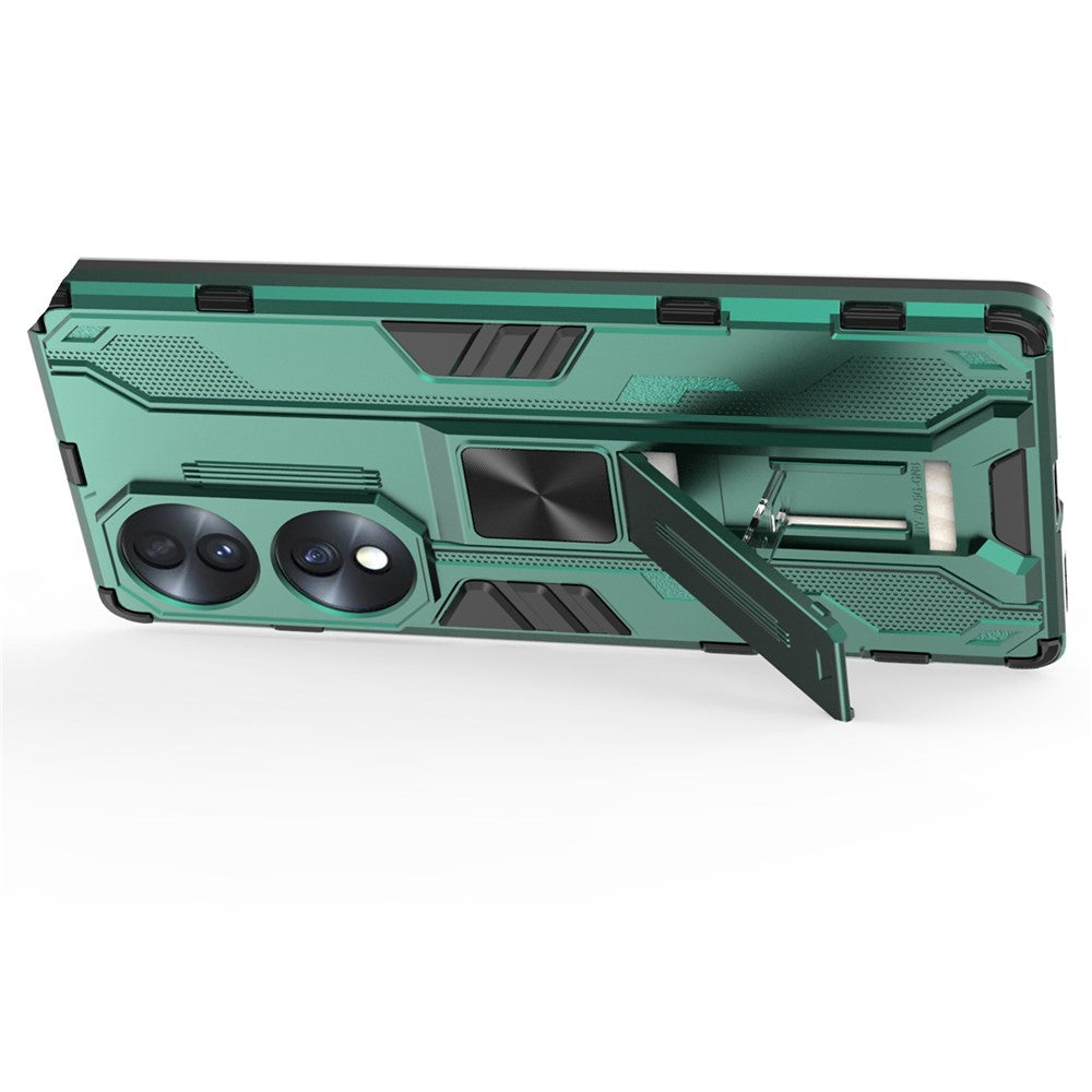 For Honor 70 5G Phone Case Kickstand Hard PC Soft TPU Dual Layer Anti-Slip Rugged Protective Cover