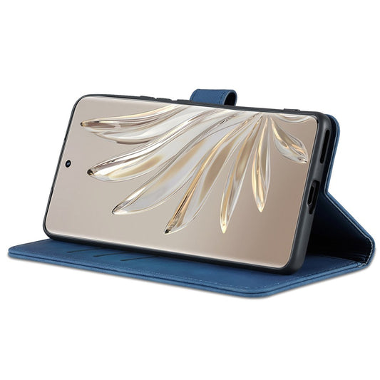 Honor 70 5G Wallet-Handyhülle – stoßfest, aus PU-Leder