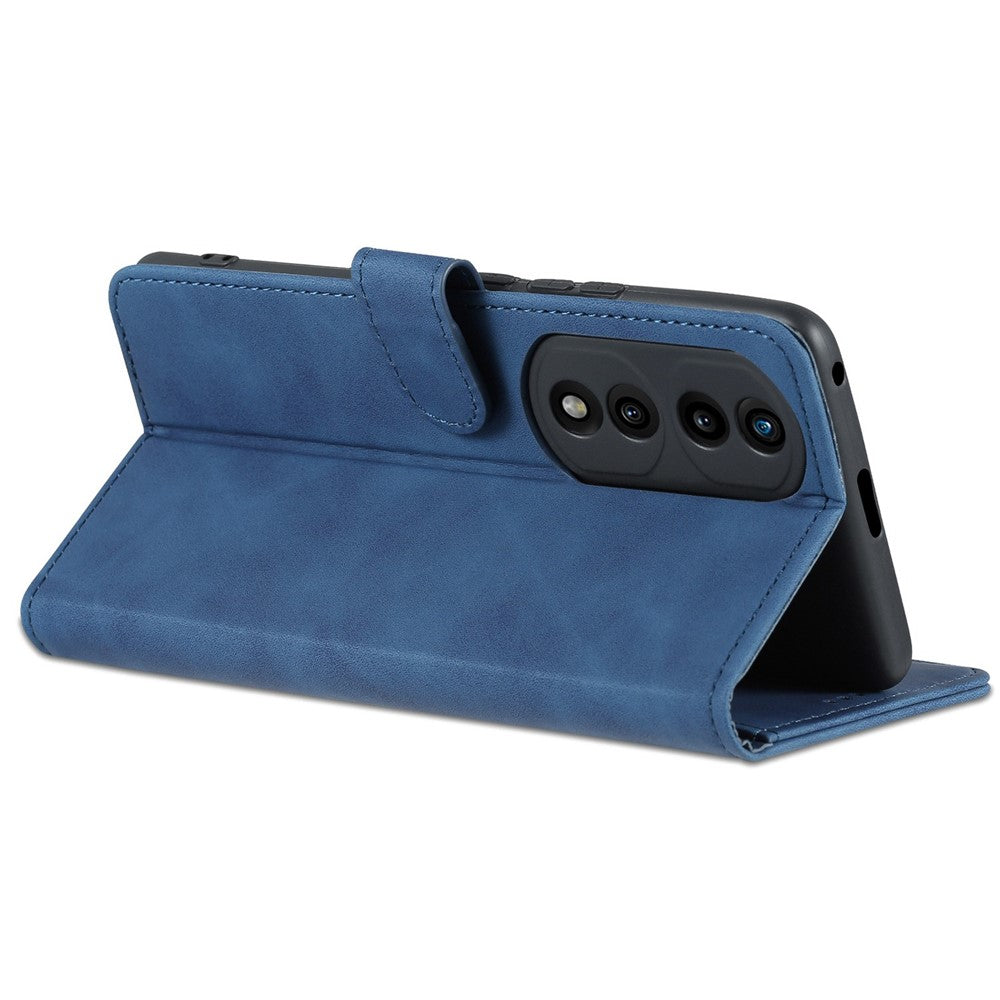 AZNS Stand Phone Case for Honor 70 5G, PU Leather TPU Shockproof Wallet Cover