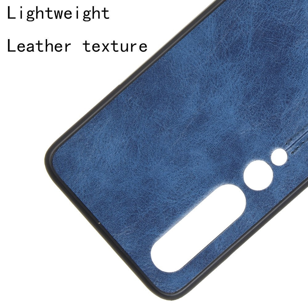 PU Leather Coated PC + TPU Hybrid Phone Case for Xiaomi Mi 10
