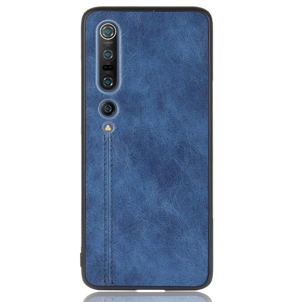 PU Leather Coated PC + TPU Hybrid Phone Case for Xiaomi Mi 10