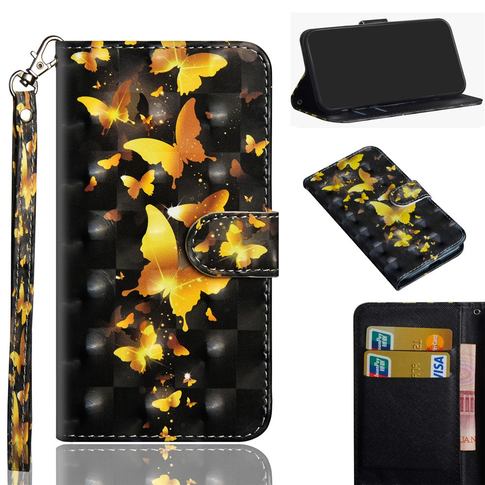 Light Spot Decor Pattern Printing Leather Case for Xiaomi Poco X3/Poco X3 NFC