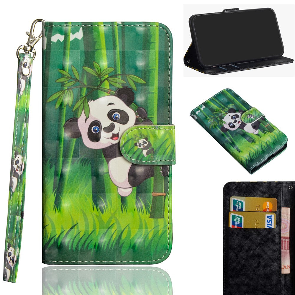 Light Spot Decor Pattern Printing Leather Case for Xiaomi Poco X3/Poco X3 NFC