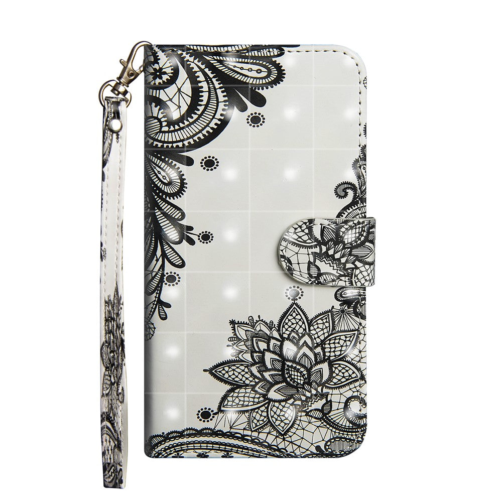 Light Spot Decor Pattern Printing Leather Case for Xiaomi Poco X3/Poco X3 NFC