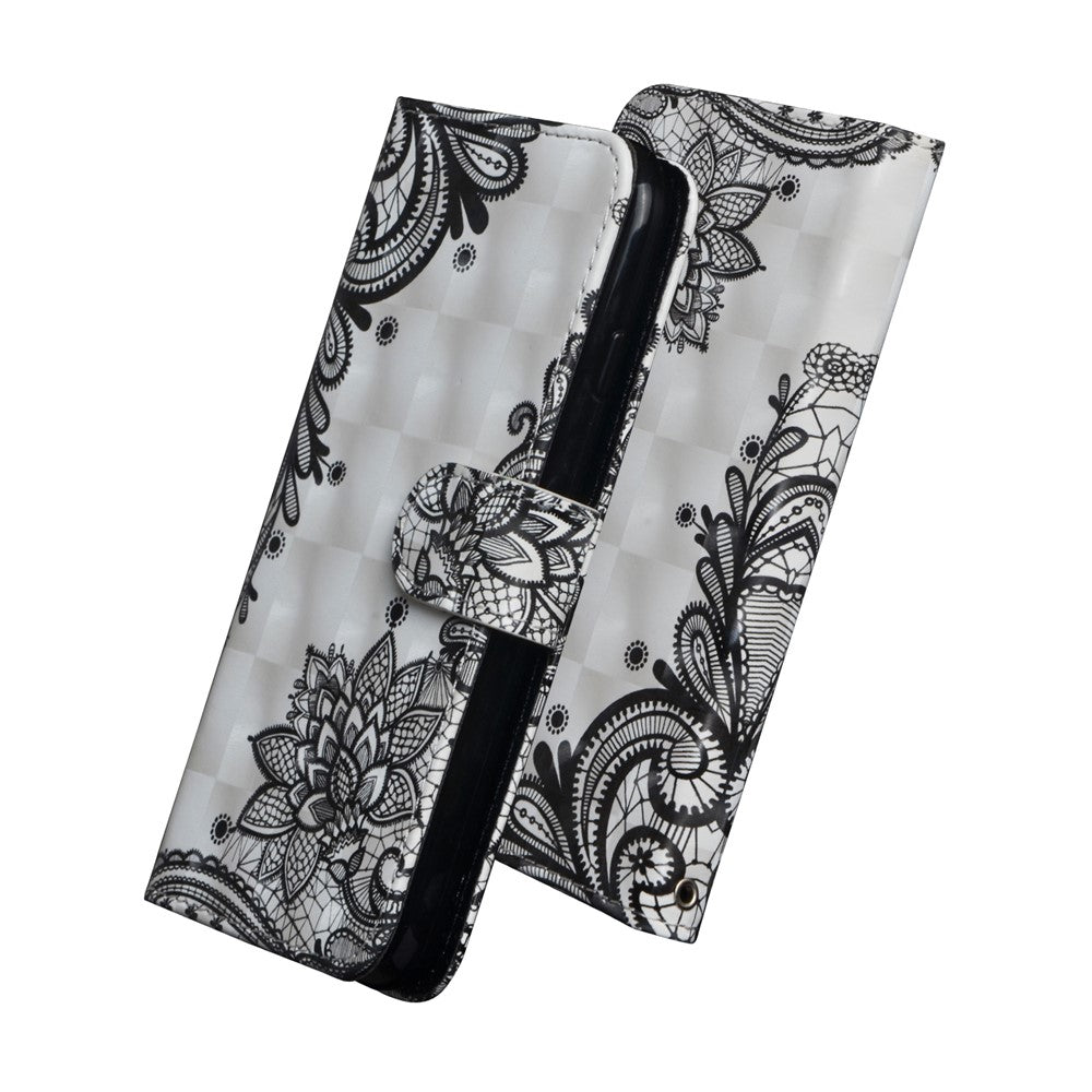 Light Spot Decor Pattern Printing Leather Case for Xiaomi Poco X3/Poco X3 NFC