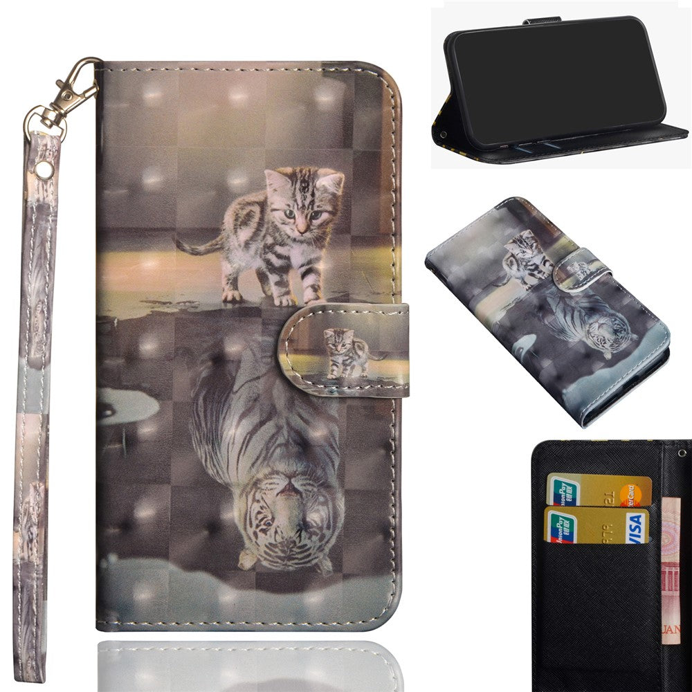 Light Spot Decor Pattern Printing Leather Case for Xiaomi Poco X3/Poco X3 NFC