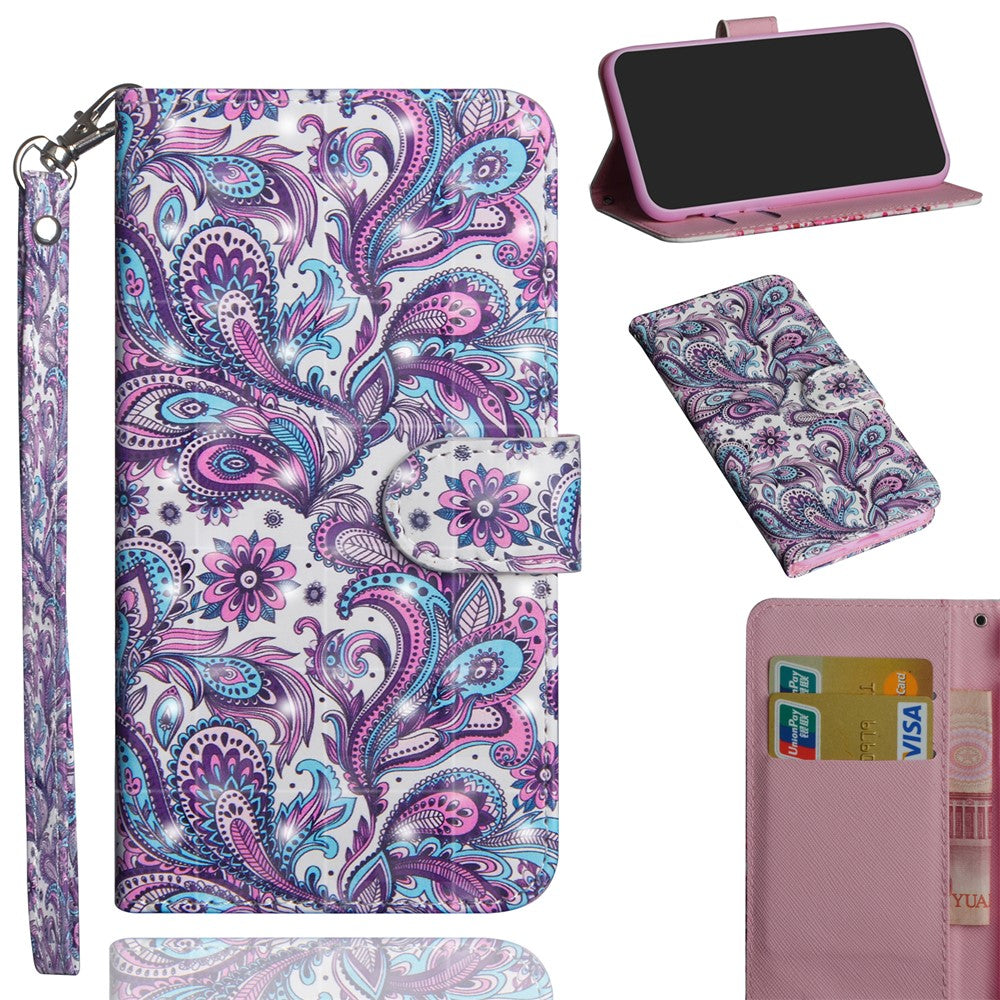 Light Spot Decor Pattern Printing Leather Case for Xiaomi Poco X3/Poco X3 NFC