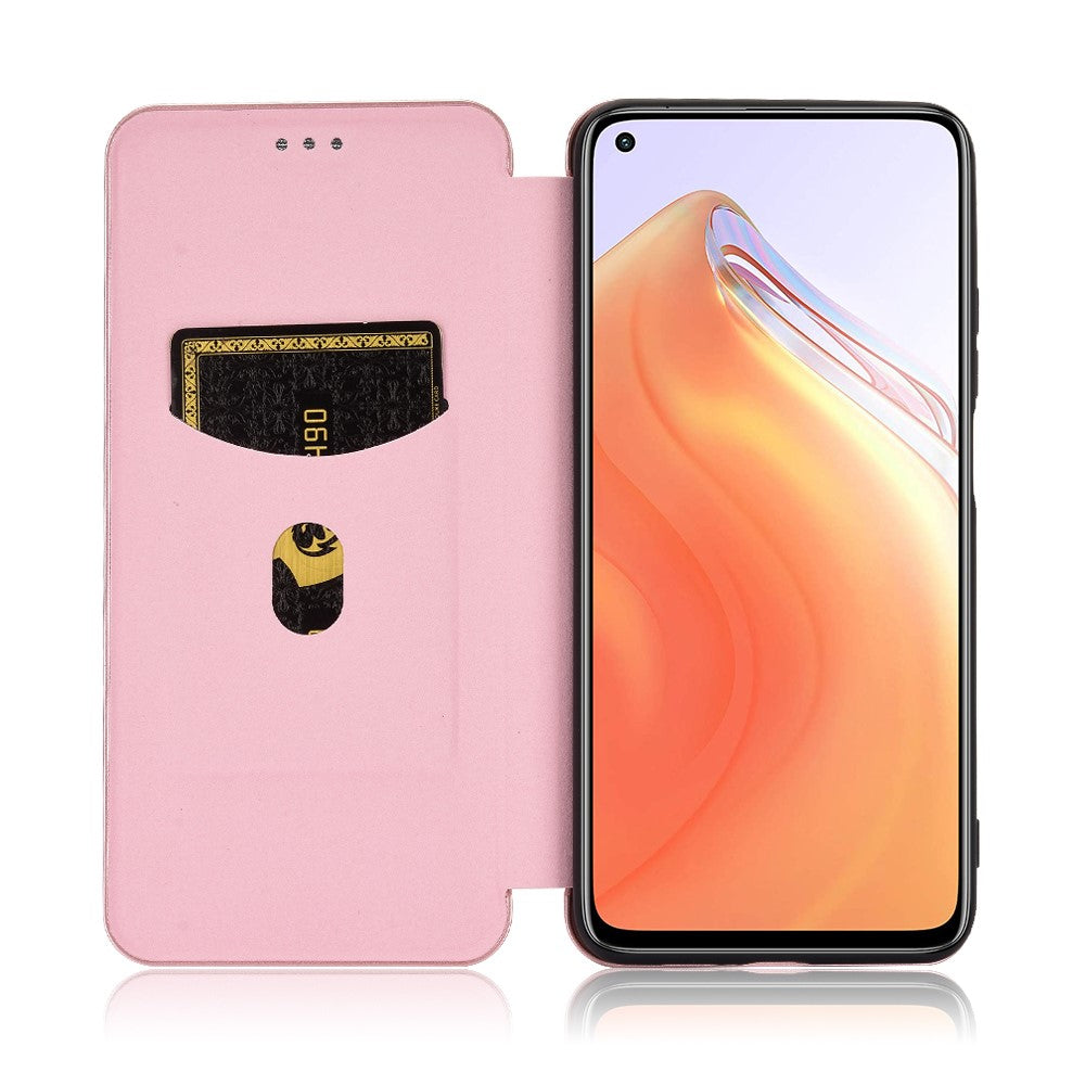 Carbon Fiber Texture Auto-absorbed Leather Case for Xiaomi Mi 10T 5G/10T Pro 5G/Redmi K30S Shell