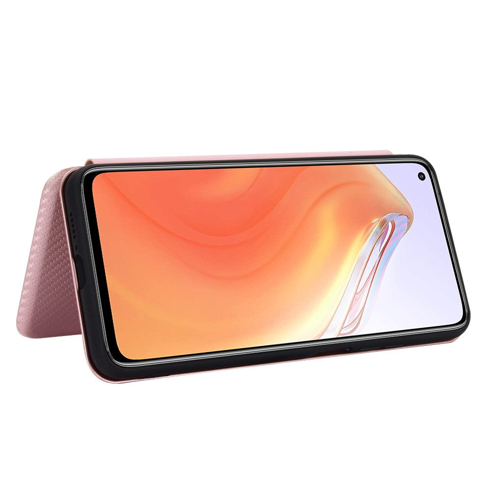 Carbon Fiber Texture Auto-absorbed Leather Case for Xiaomi Mi 10T 5G/10T Pro 5G/Redmi K30S Shell