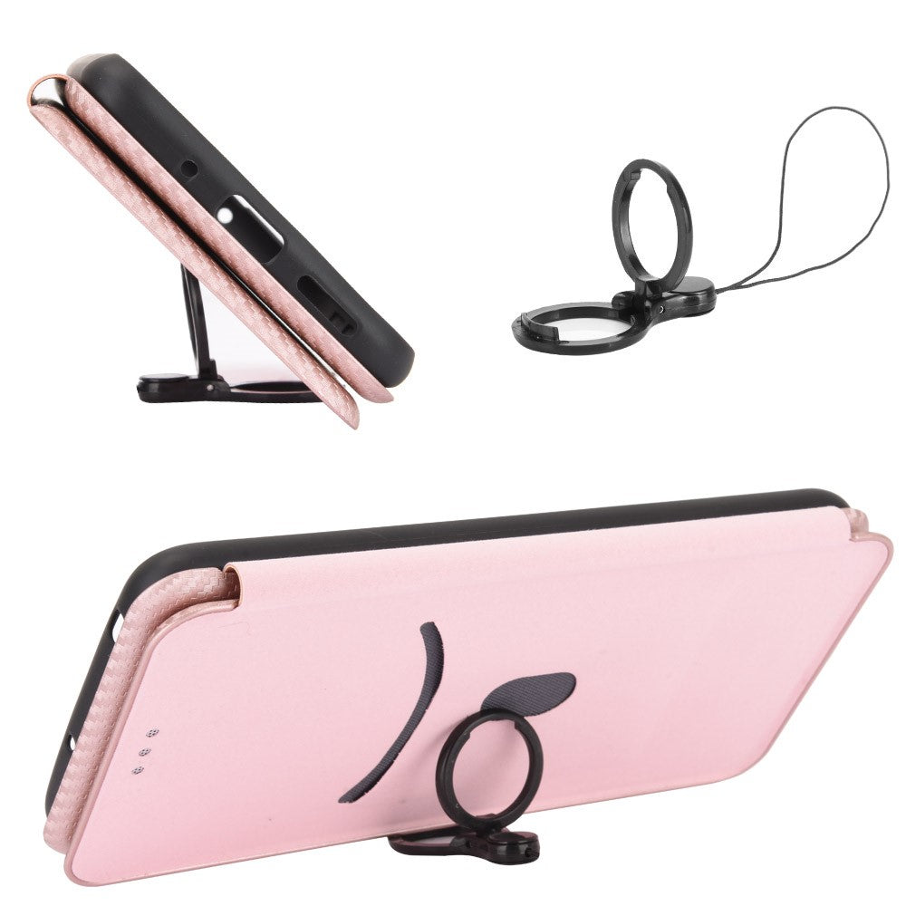 Carbon Fiber Texture Auto-absorbed Leather Case for Xiaomi Mi 10T 5G/10T Pro 5G/Redmi K30S Shell