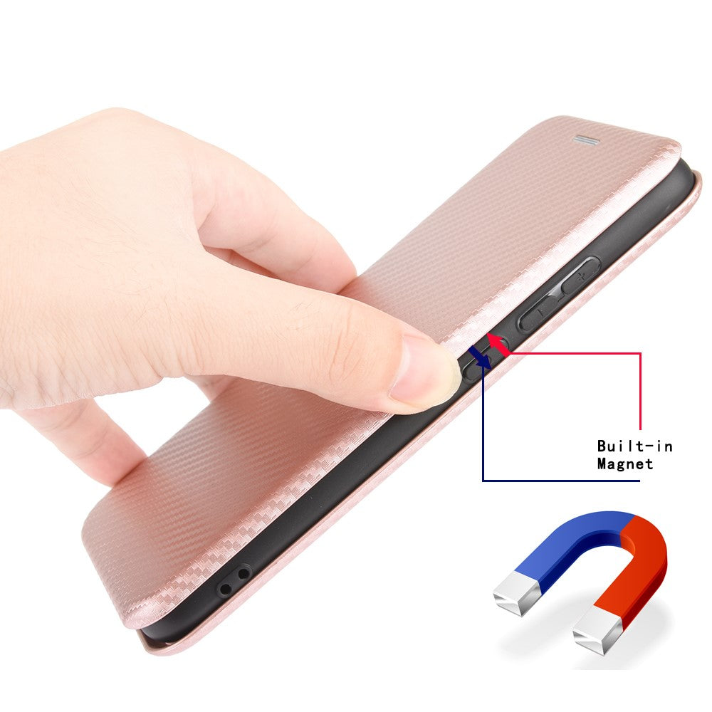 Carbon Fiber Texture Auto-absorbed Leather Case for Xiaomi Mi 10T 5G/10T Pro 5G/Redmi K30S Shell