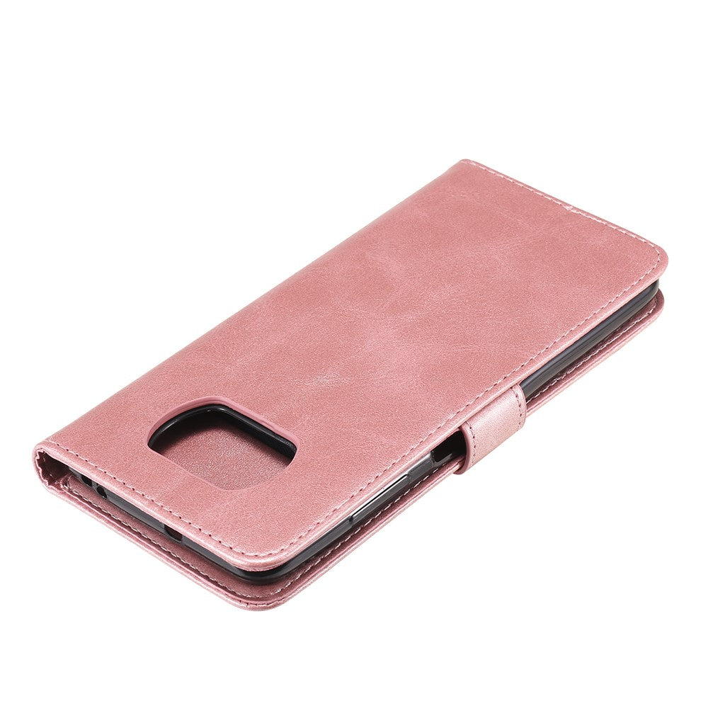 Zipper Pocket Leather Wallet Stand Case for Xiaomi Poco X3 / Poco X3 NFC