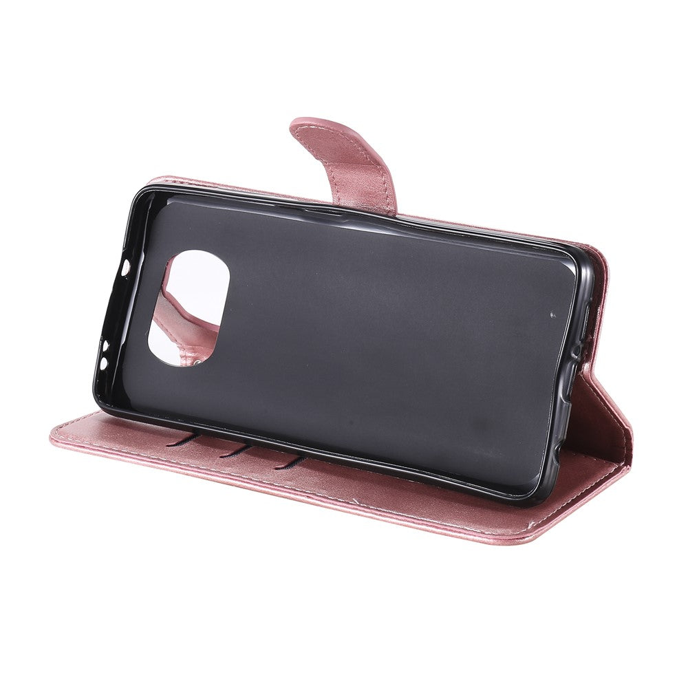Zipper Pocket Leather Wallet Stand Case for Xiaomi Poco X3 / Poco X3 NFC