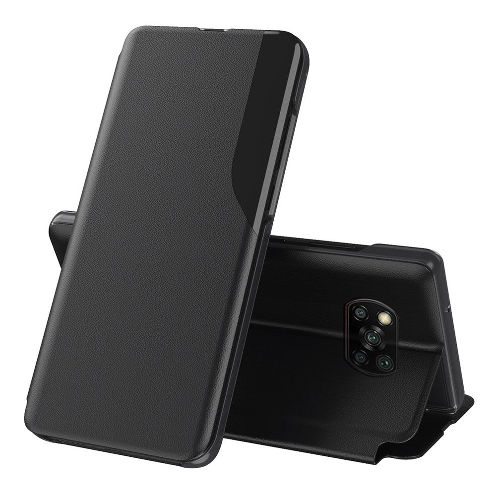For Xiaomi Poco X3 / Poco X3 NFC Phone Case Folio Flip PU Leather Stand Cover