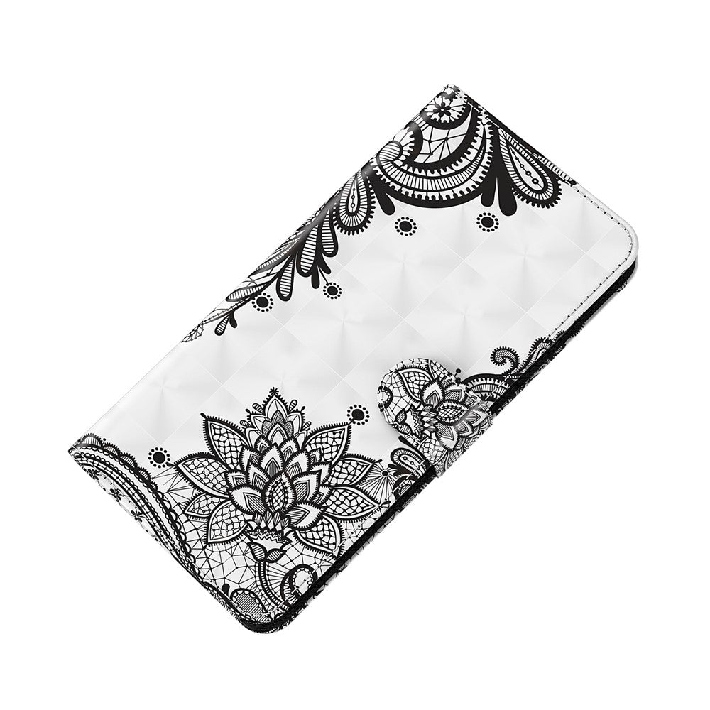 Wallet Stand Case for Xiaomi Mi 10T 5G/10T Pro 5G/Redmi K30S Pattern Printing Leather Shell with Lanyard