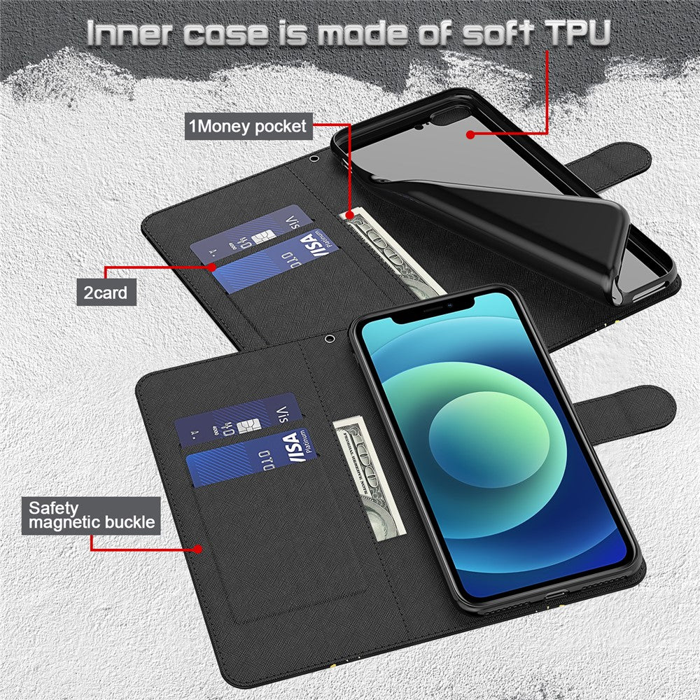 Wallet Stand Case for Xiaomi Mi 10T 5G/10T Pro 5G/Redmi K30S Pattern Printing Leather Shell with Lanyard