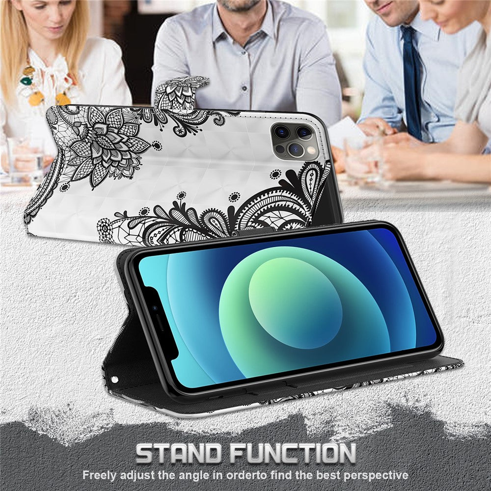 Wallet Stand Case for Xiaomi Mi 10T 5G/10T Pro 5G/Redmi K30S Pattern Printing Leather Shell with Lanyard