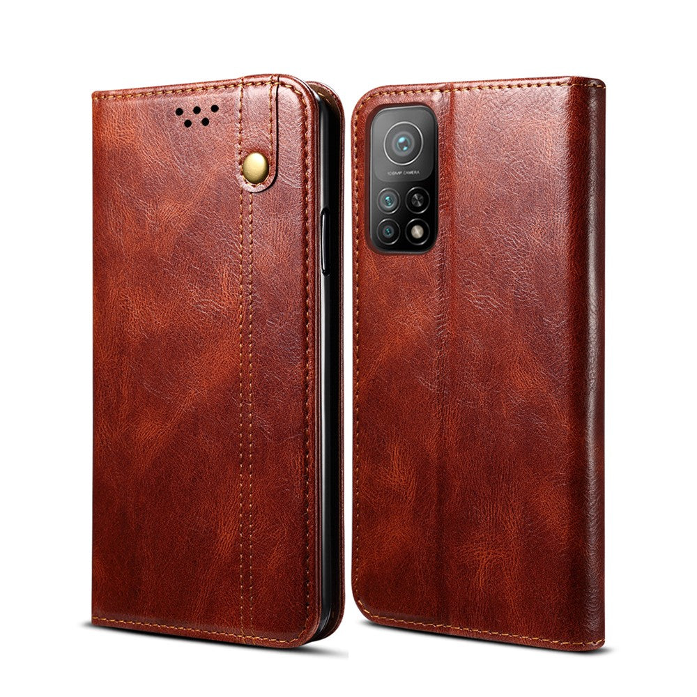 Waxy Crazy Horse Texture TPU + PU Leather Case for Xiaomi Mi 10T Pro 5G/Redmi K30S / Mi 10T 5G