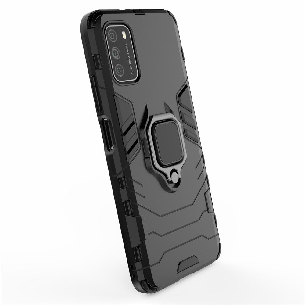 For Xiaomi Poco M3 Cool Guard PC + TPU Hybrid Mobile Case with Foldable Kickstand
