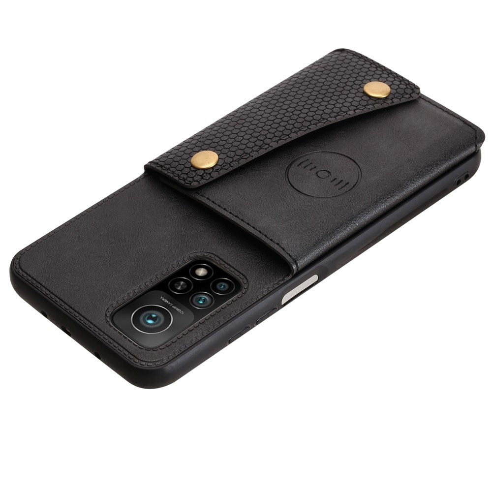 PU Leather Coated TPU Shell [Built-in Vehicle Magnetic Sheet] with Card Pocket for Xiaomi Mi 10T 5G/Mi 10T Pro 5G/Redmi K30S
