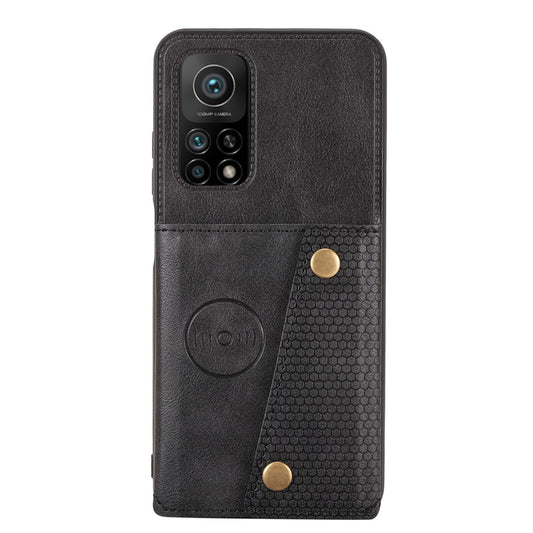 PU Leather Coated TPU Shell [Built-in Vehicle Magnetic Sheet] with Card Pocket for Xiaomi Mi 10T 5G/Mi 10T Pro 5G/Redmi K30S