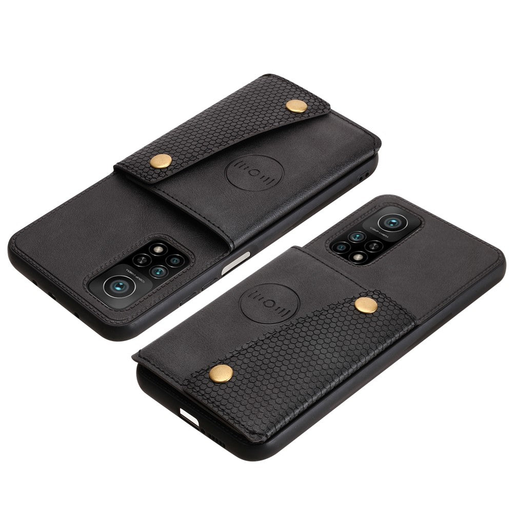 PU Leather Coated TPU Shell [Built-in Vehicle Magnetic Sheet] with Card Pocket for Xiaomi Mi 10T 5G/Mi 10T Pro 5G/Redmi K30S